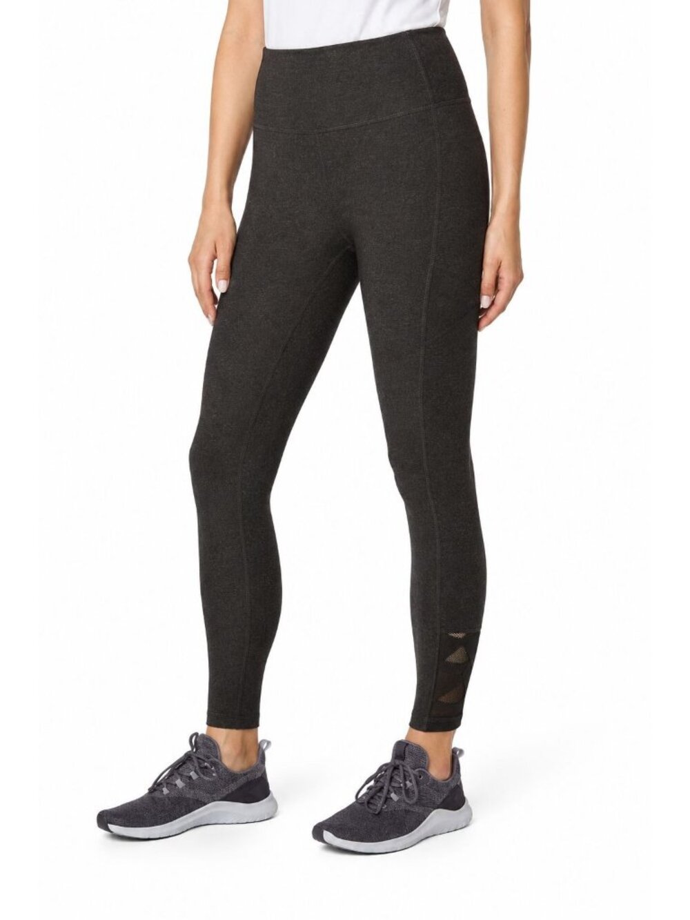 Mondetta High Waist Active Legging With Moisture Wicking & Mesh Detail